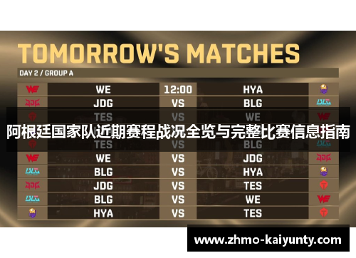 阿根廷国家队近期赛程战况全览与完整比赛信息指南